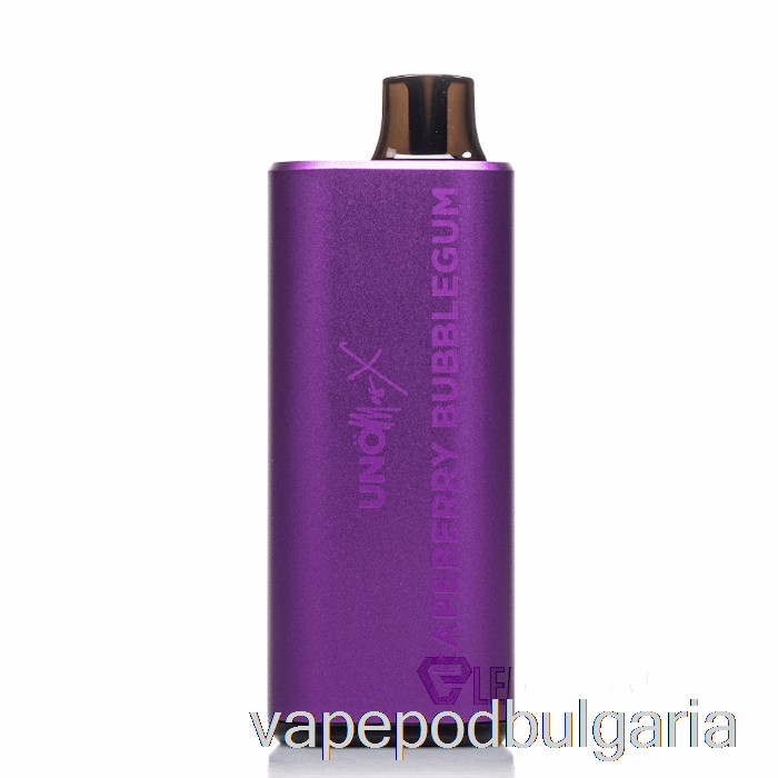 Vape Течности Uno Mas X 10k еднократна дъвка от гроздови боровинки